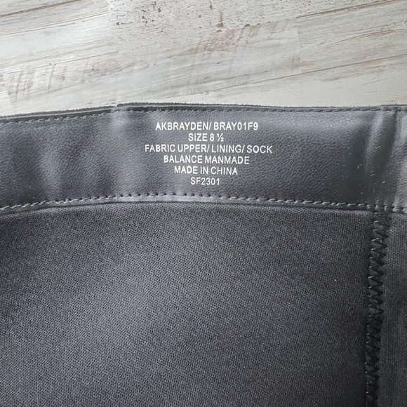 Anne Klein Women's Brayden Knee High Block Heel Boots Black Size 8.5 Suede like - Picture 8 of 12